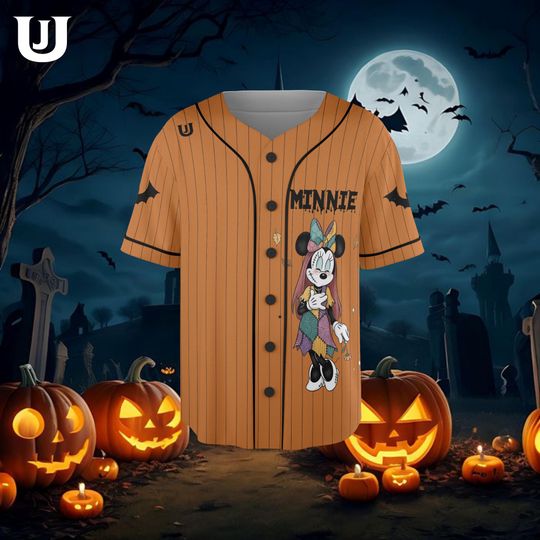 Collection Baseball Jersey, Personalized DisneyBaseball Team Jersey, Mickey Gift For Halloween Family