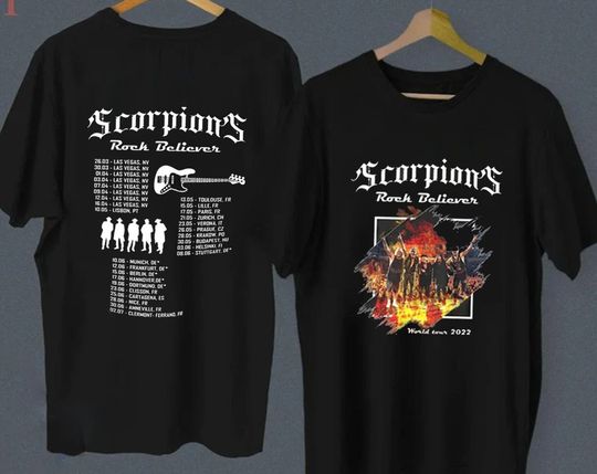 Scorpions Rock Believer World Tour 2022 Shirt