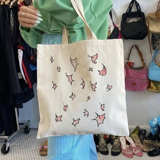 Heartstopper Leaves Pink Canvas Tote Bag