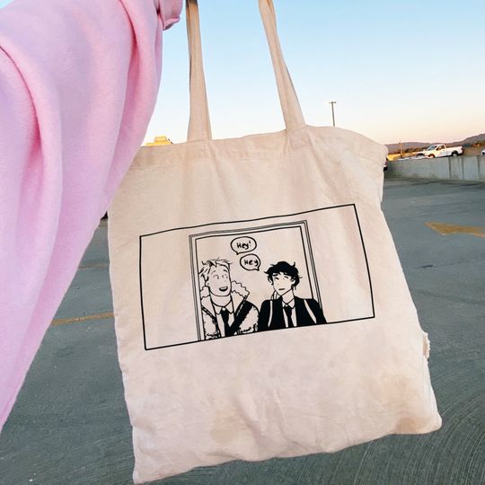 Heartstopper Totebag Nick and Charliel gbtq Canvas Tote Bag