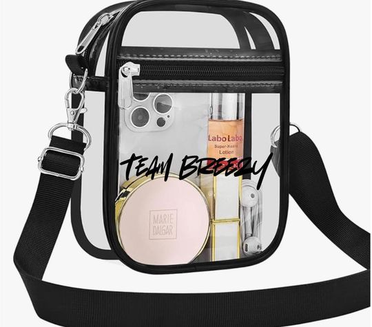 Breezy Bowl Stadium Bag| Breezy Bowl XX Clear Bag| Breezy Bowl| Chris Brown Concert| Concert Stadium Bag|Clear Crossbody bag