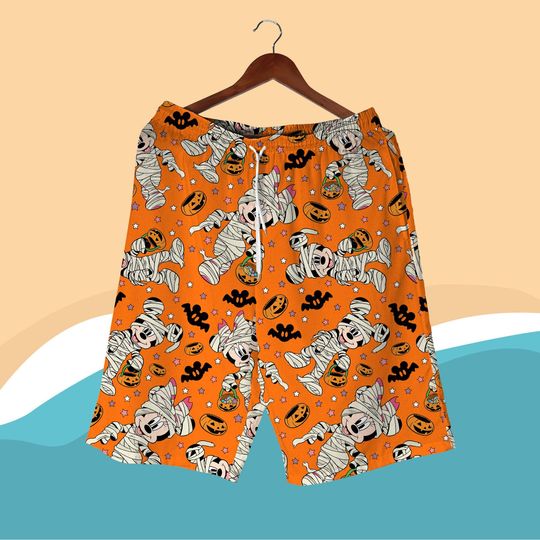 Halloween Mickey Hawaiian Shirt and Shorts Set