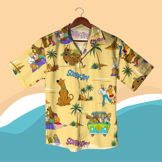 Scooby, Shaggy, and the Mystery Hawaiian Shirt Vintage Tropical Summer Outfit