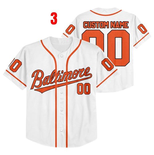 Custom Baltimore Baseball Team Jersey, Custom Name & Number Baltimore Baseball Jersey Uniform, Jersey For Fan, Baseball Lovers 8425MD38