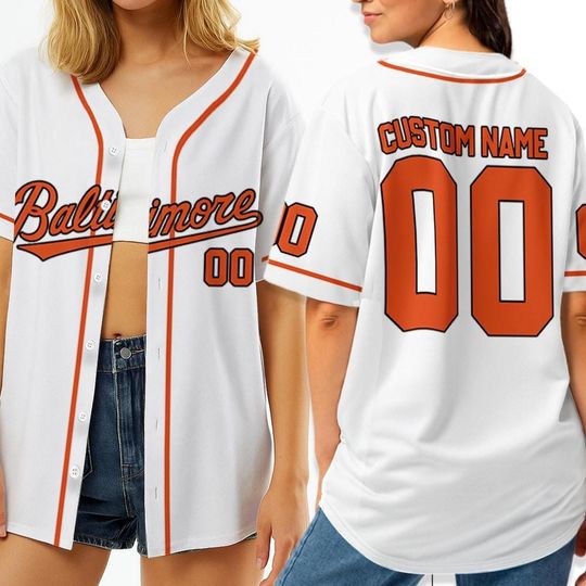 Custom Baltimore Baseball Team Jersey, Custom Name & Number Baltimore Baseball Jersey Uniform, Jersey For Fan, Baseball Lovers 8425MD38