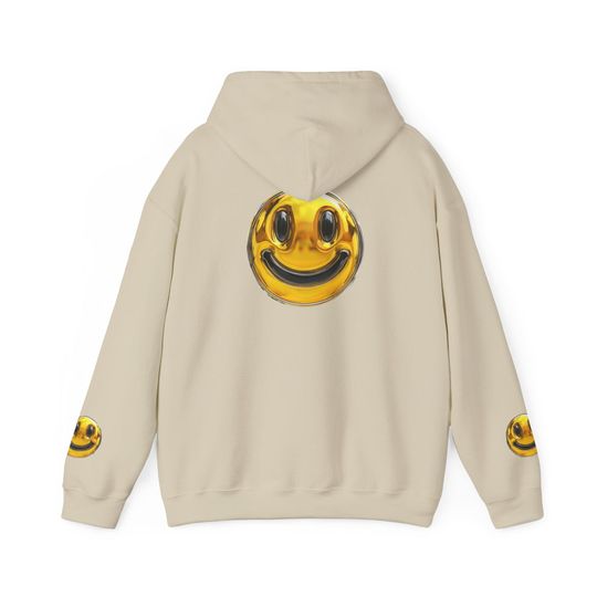 Gold Smiley Face 3D Hoodie