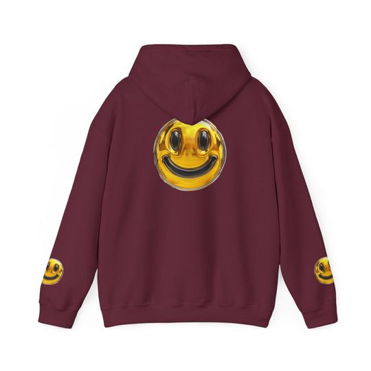 Gold Smiley Face 3D Hoodie