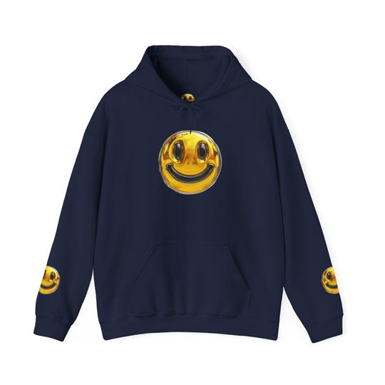 Gold Smiley Face 3D Hoodie