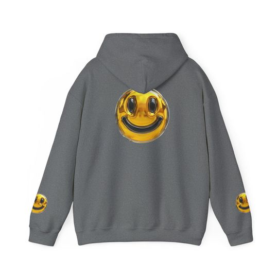 Gold Smiley Face 3D Hoodie