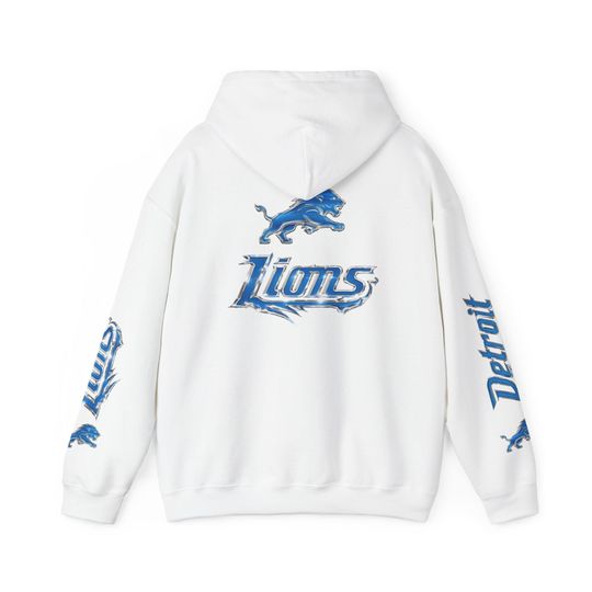 Detroit Lions Hoodie, Chrome Edition Pullover