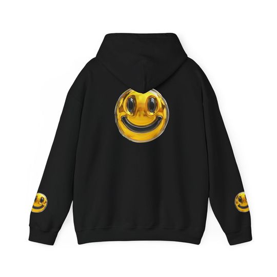 Gold Smiley Face 3D Hoodie