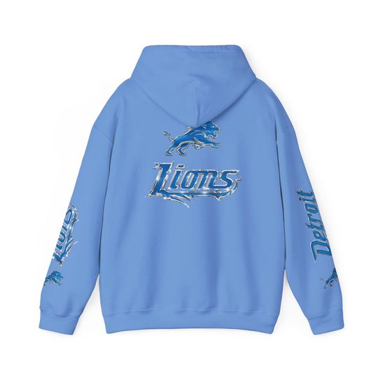 Detroit Lions Hoodie, Chrome Edition Pullover