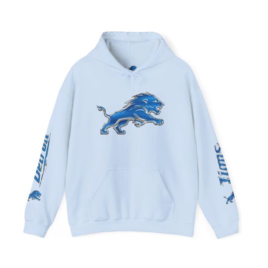Detroit Lions Hoodie, Chrome Edition Pullover