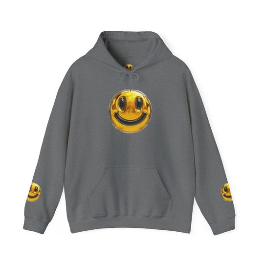 Gold Smiley Face 3D Hoodie