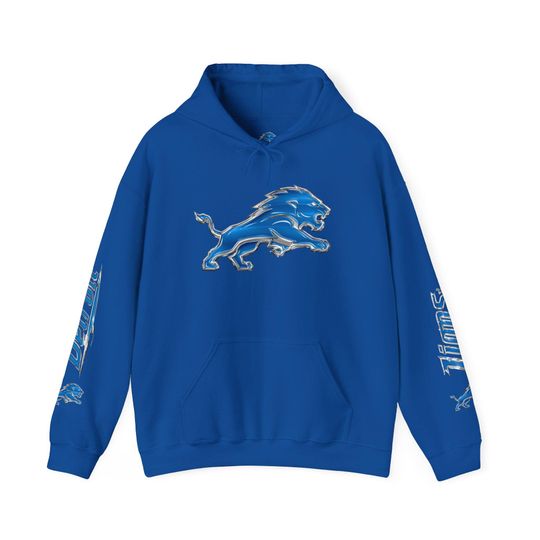 Detroit Lions Hoodie, Chrome Edition Pullover