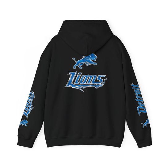 Detroit Lions Hoodie, Chrome Edition Pullover