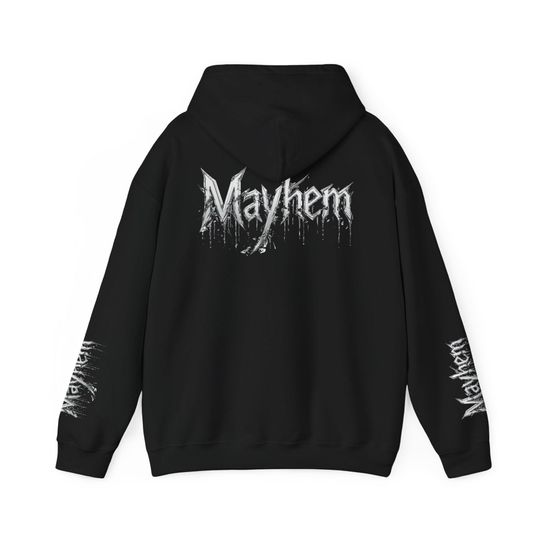 Mayhem Drip Logo 3D Hoodie | Graphic Hooded Sweatshirt