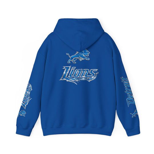 Detroit Lions Hoodie, Chrome Edition Pullover
