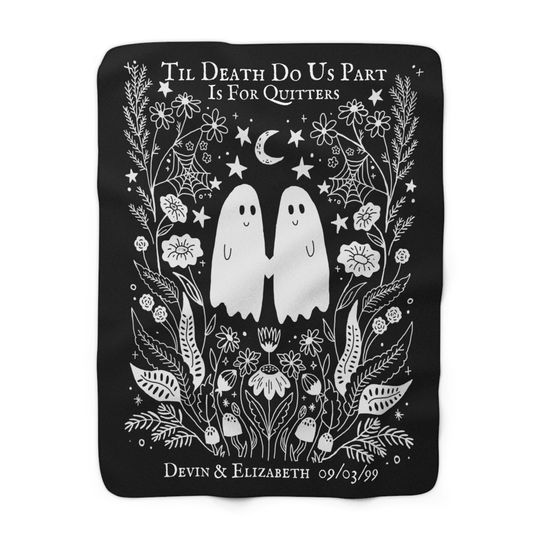 Ghostly Love Sherpa Fleece Blanket
