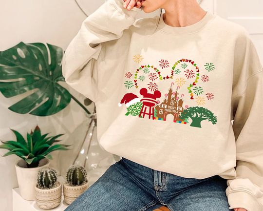 Disney Christmas Sweatshirt, Magic Kingdom Christmas Sweatshirt