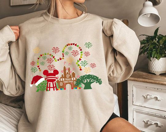Disney Christmas Sweatshirt, Magic Kingdom Christmas Sweatshirt