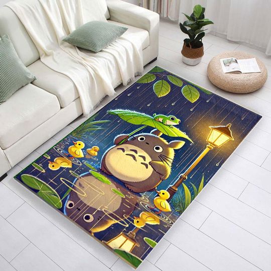 Totoro Rug, Japanese Anime Decor