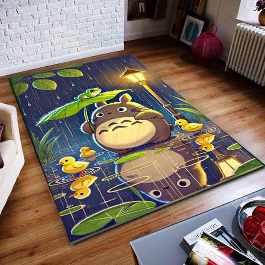 Totoro Rug, Japanese Anime Decor