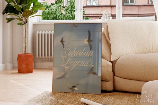 Suburban Legends Poster: Music Song Lyrics Wall Art