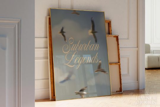 Suburban Legends Poster: Music Song Lyrics Wall Art