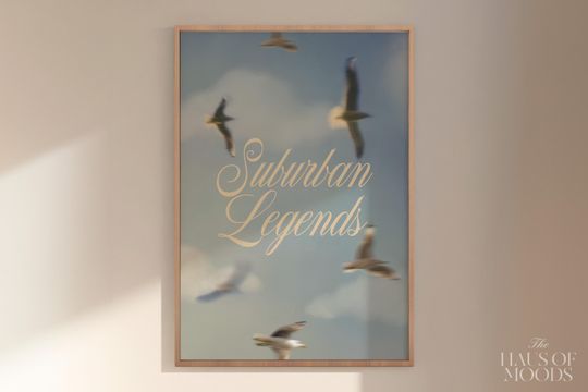 Suburban Legends Poster: Music Song Lyrics Wall Art