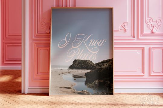 I know Places Poster | 89 Album Poster |  Wall Art | Preppy Wall Art | Wildest Dreams Song Poster