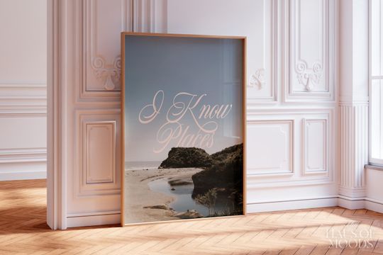 I know Places Poster | 89 Album Poster |  Wall Art | Preppy Wall Art | Wildest Dreams Song Poster