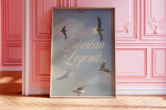 Suburban Legends Poster: Music Song Lyrics Wall Art