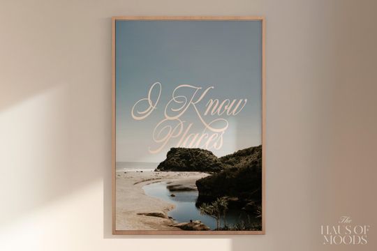 I know Places Poster | 89 Album Poster |  Wall Art | Preppy Wall Art | Wildest Dreams Song Poster