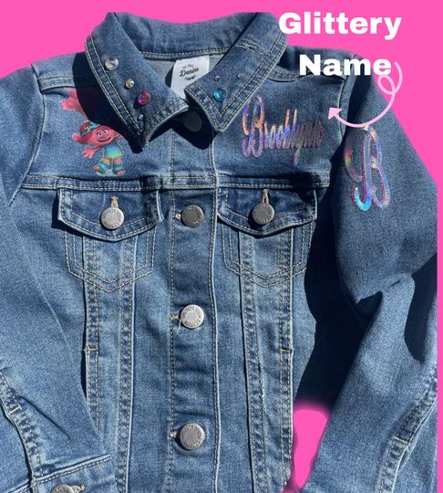Trolls Custom Denim Jacket, Gift For Fans
