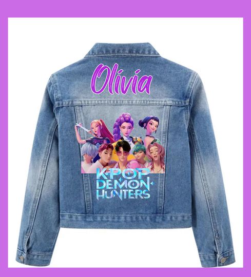 Custom Denim Jacket K Pop Demon Hunters Java Boys