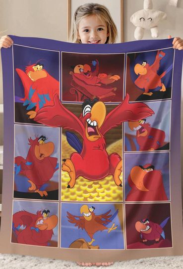 Aladdin Lago Blanket, Aladdin Magic Blanket Genie Princess Jasmine Blanket