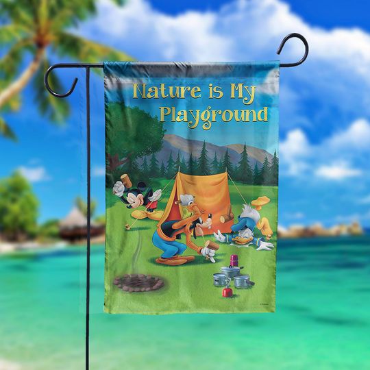 Disney Character Flag, Nature Is My Playground Flag