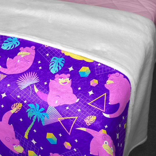 Slowpoke Fleece Blanket Home Decor Throw Blanket Cute Baby Blanket Slowpoke Blanket Gifts
