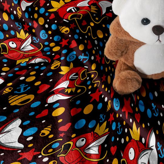 Magikarp Fleece Blanket - Baby Throw Blanket