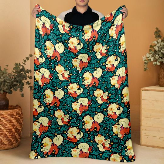 Hisuian Growlithe Fleece Blanket