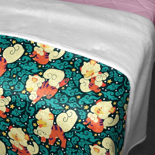 Hisuian Growlithe Fleece Blanket