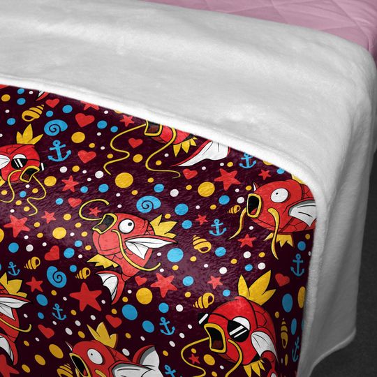 Magikarp Fleece Blanket - Baby Throw Blanket