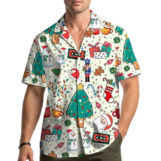 Christmas Hawaiian Shirt Men Women Youth