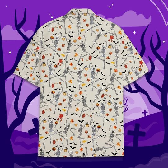 Dancing Skeleton Halloween Shirt for Men Women Youth