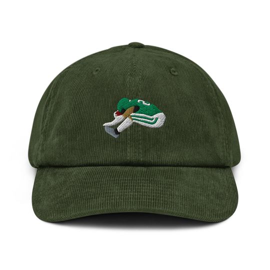 Saquon Barkley Backwards Hurdle Philadelphia Eagles Embroidered Corduroy Hat