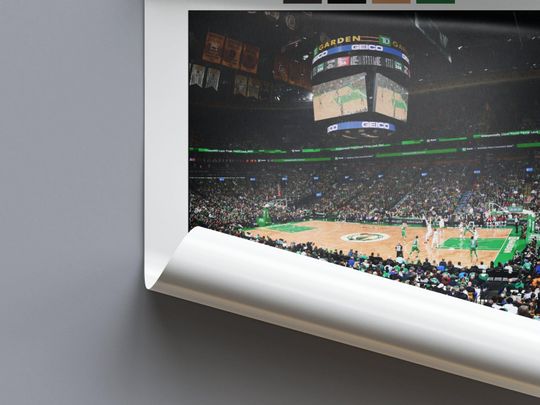 TD Garden Poster | Boston Celtics Poster | NBA Stadium Poster | Sports Poster | Field Wall Art | Basketball Fan Gift Print