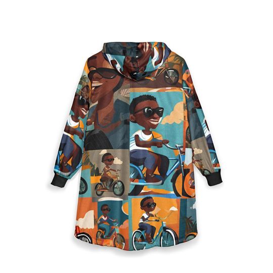 Vibrant Hooded Blanket