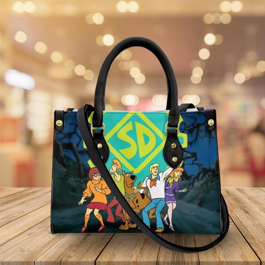 Scooby-Doo Women Leather Handbag, Scooby-Doo Handbag, Best Gift for Mother's Day
