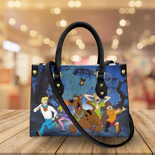 Scooby-Doo Women Leather Handbag, Scooby-Doo Handbag, Best Gift for Mother's Day